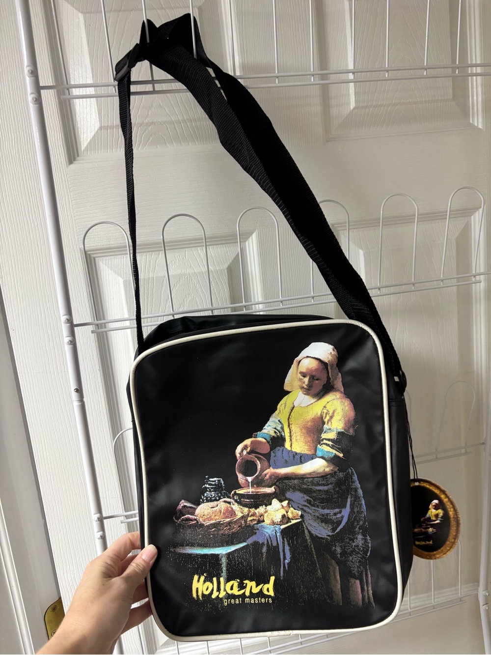 “Holland Great Masters" Vermeer The Milkmaid Crossbody Messenger Bag